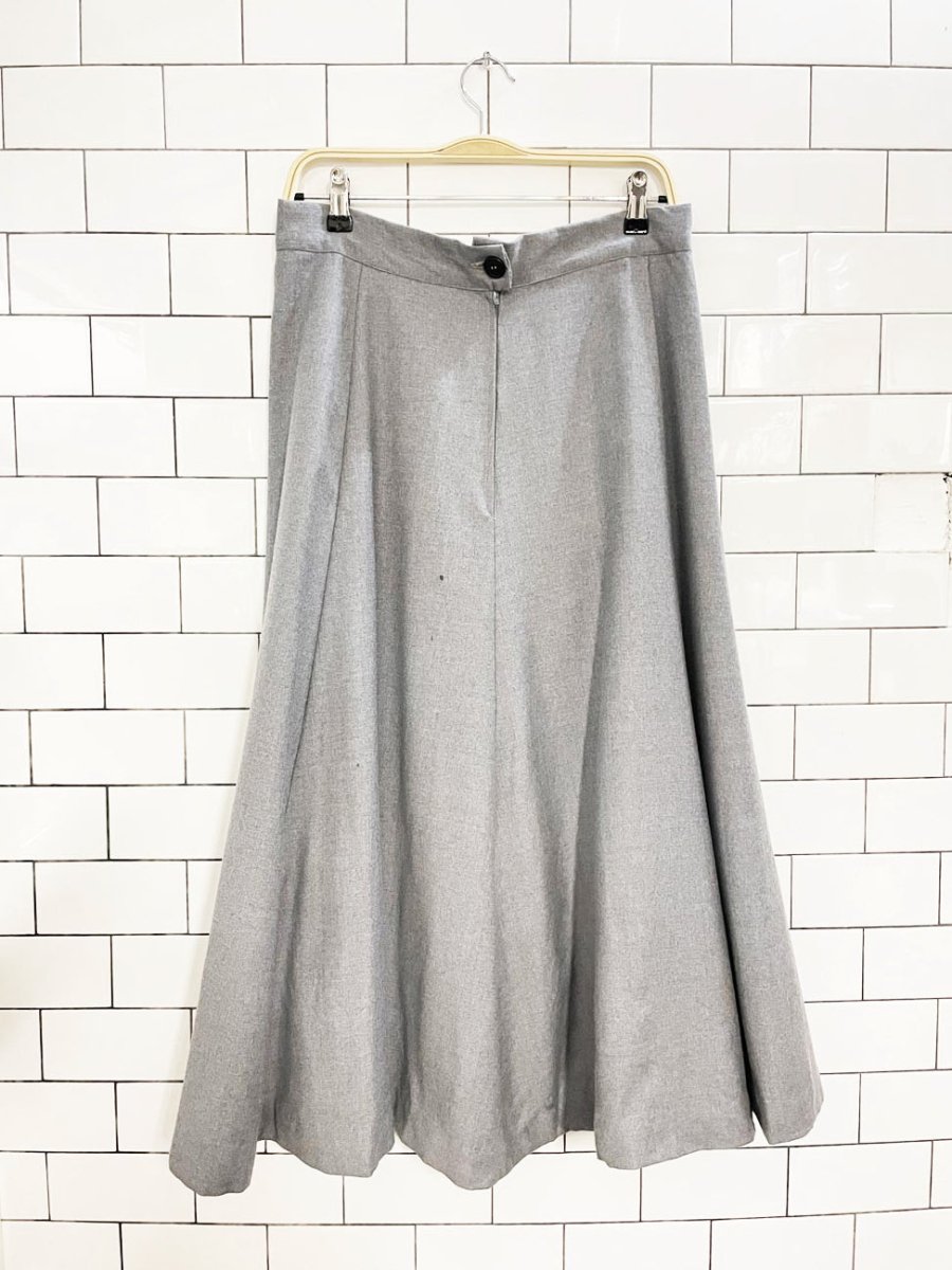 vintage wool a - line full midi skirt | lined - good market thrift store