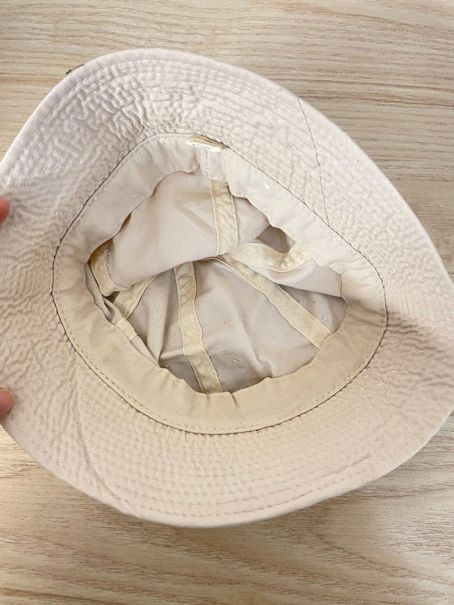 vintage fishing patch bucket hat - good market thrift store