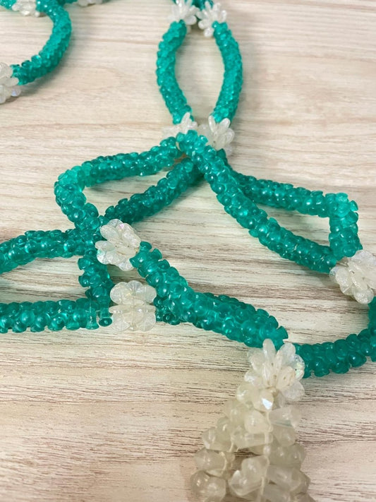 vintage beaded plant hanger - good market thrift store