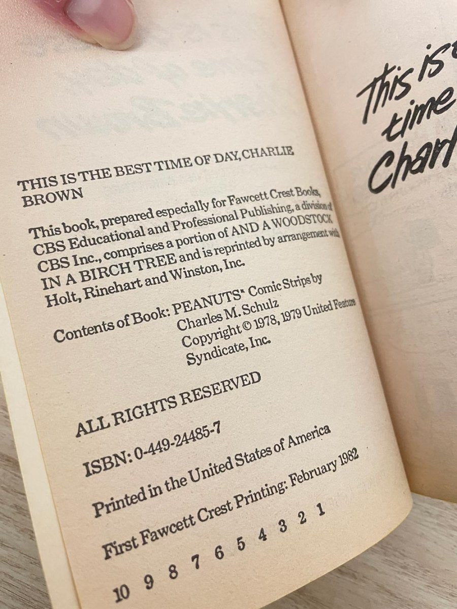 vintage 70s charlie brown comic book - good market thrift store