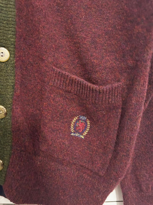 vintage 90s tommy hilfiger wool - blend cardigan - good market thrift store