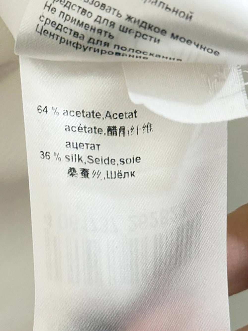 marc cain silk-blend half zip flowy blouse