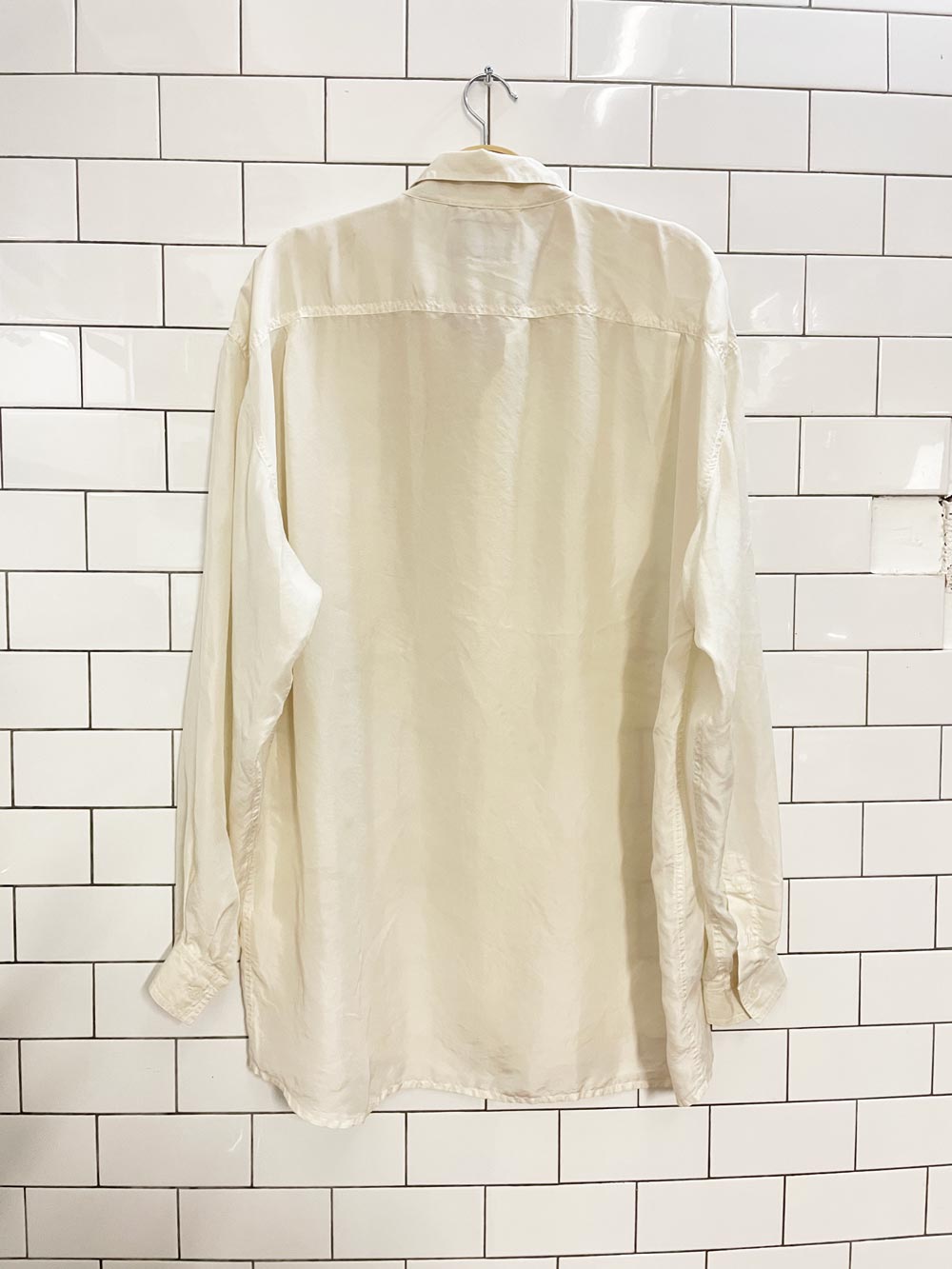 vintage 90s nino foriero silk shirt - good market thrift store