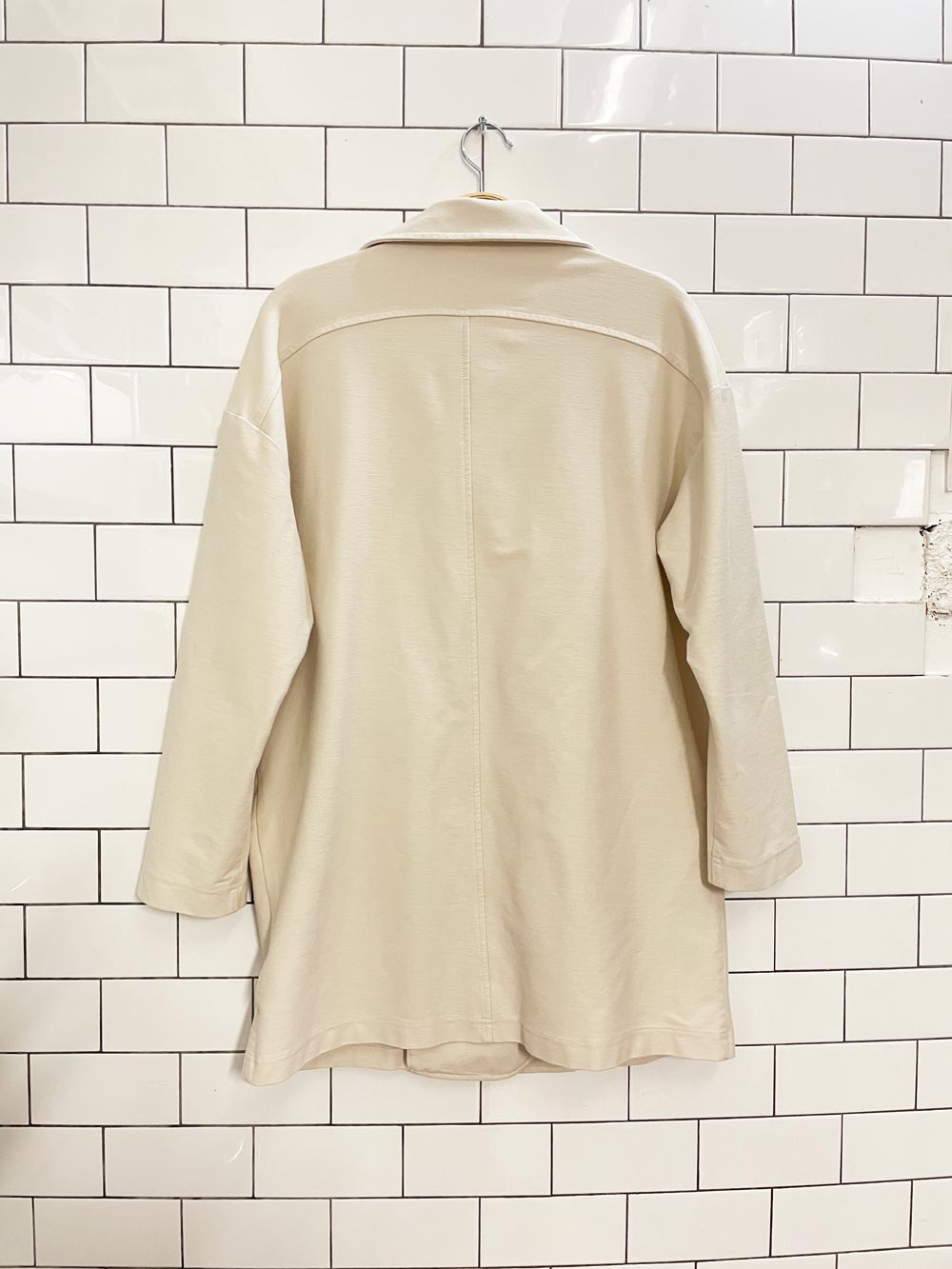 prologue oversized jersey twill jacket - good market thrift store