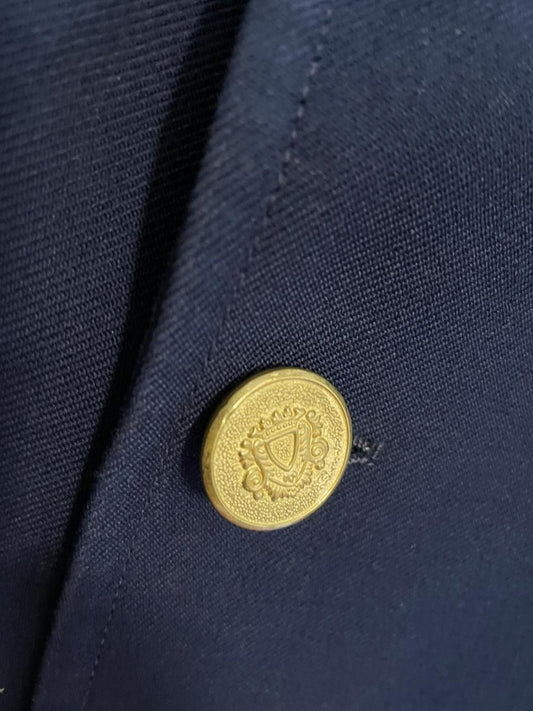 vintage simpson's wool - blend crest button blazer - good market thrift store