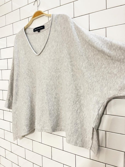 french connection oversized boxy wool - blend knit sweater - good market thrift store