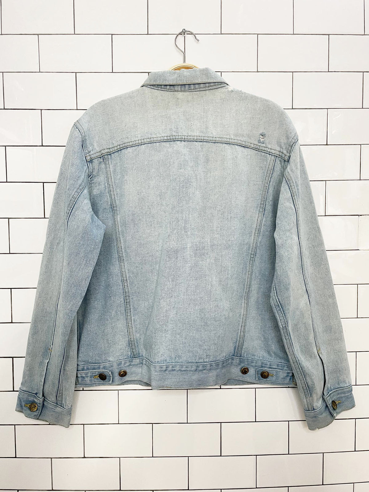 vintage 90s gravity denim trucker jacket
