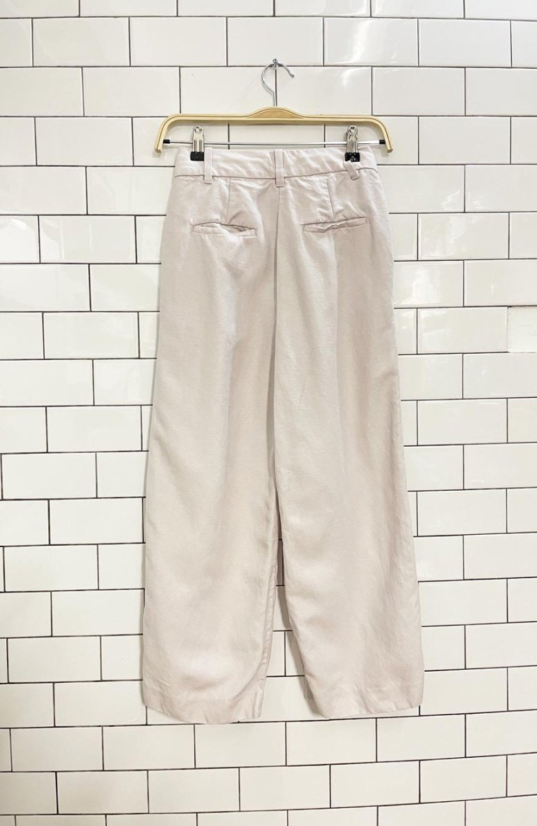 wilfred effortless linen - blend pleated pant - good market thrift store