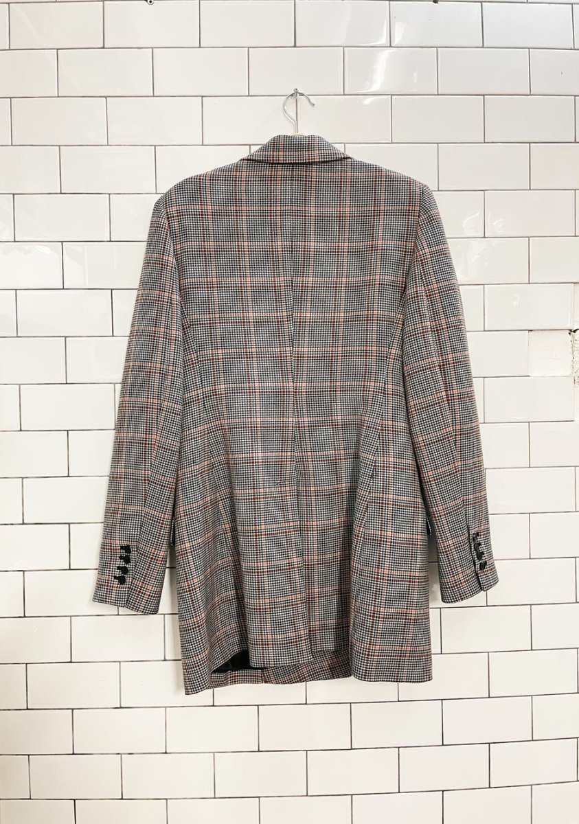 wilfred margaux houndstooth knit blazer - good market thrift store