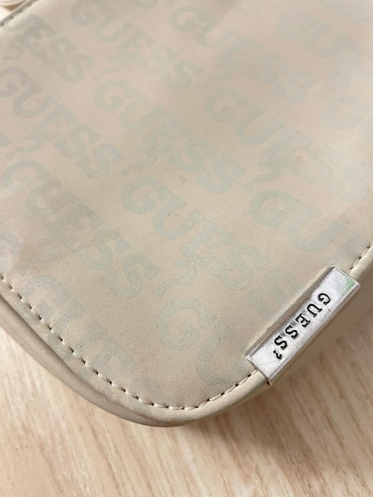 y2k guess logo flap nylon crossbody bag - good market thrift store