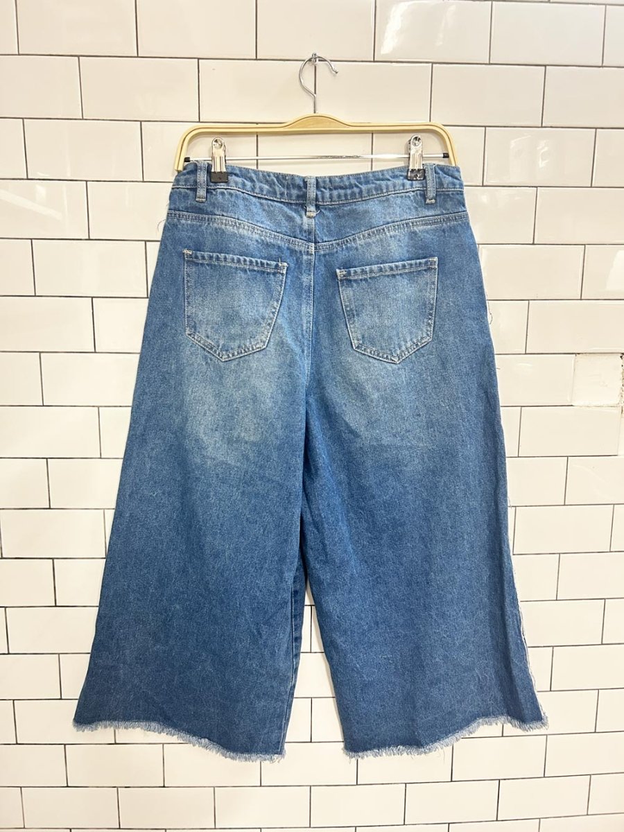 new look cropped wide leg jeans - good market thrift store
