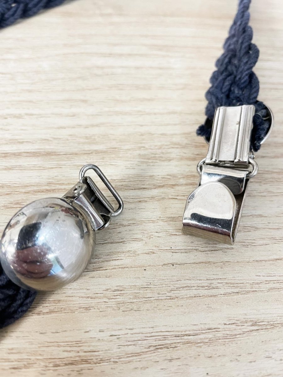 vintage braided hook clasp dress belt - good market thrift store