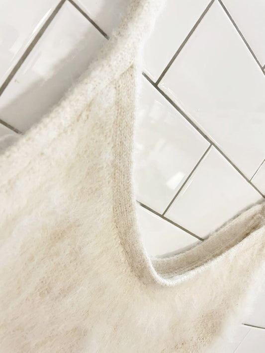 h&m wool - blend fuzzy knit maxi dress - good market thrift store