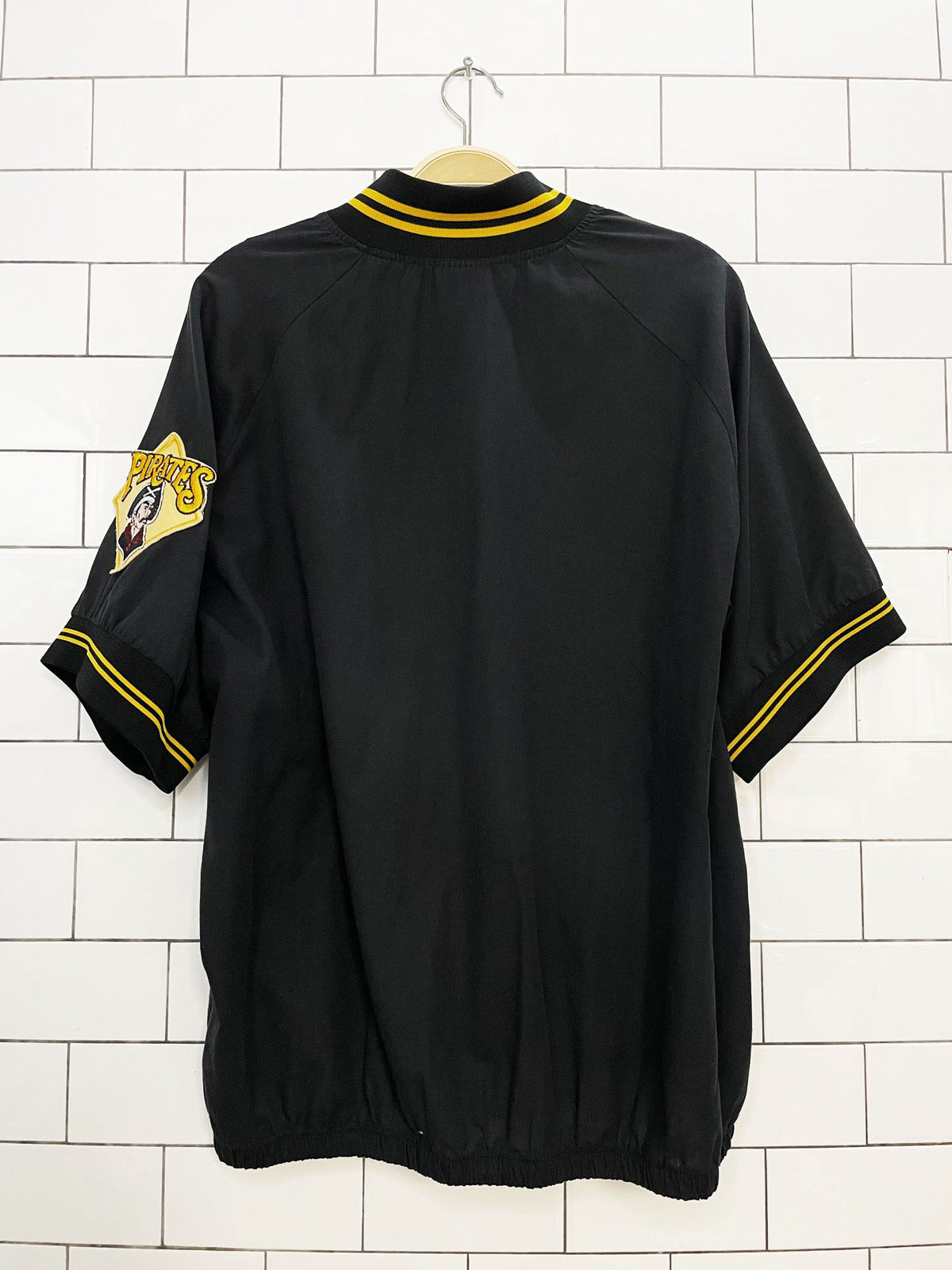 vintage 90s pittsburg pirates majestic MLB 1/4 zip top | made in USA
