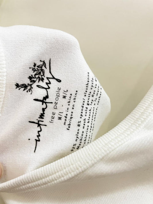 intimately free people open back long sleeve top - good market thrift store