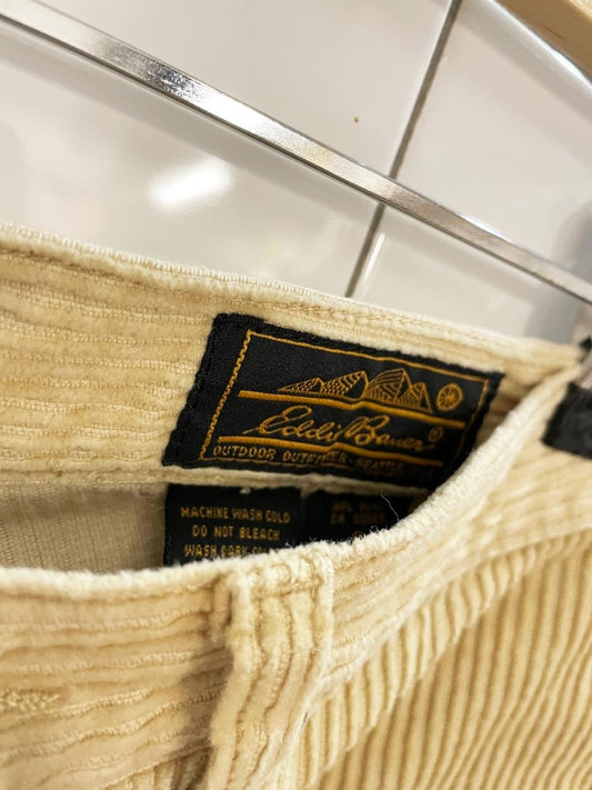 vintage 90s eddie bauer chunky cord high rise pant - good market thrift store