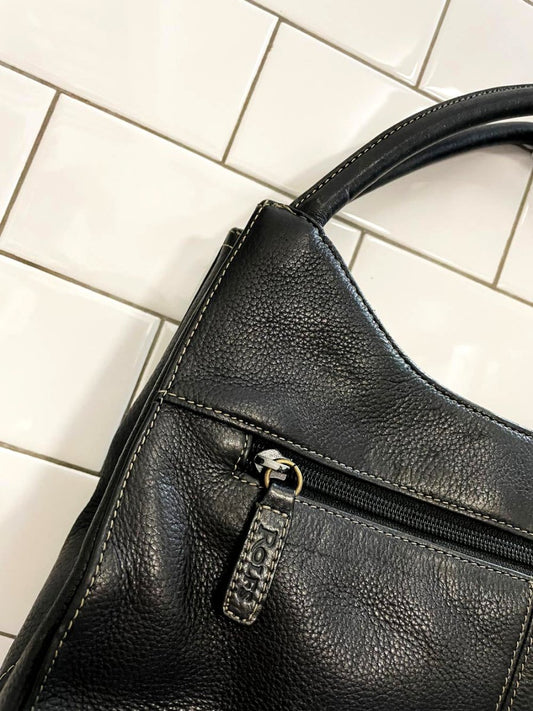 vintage 00s rolf's leather shoulder bag - good market thrift store