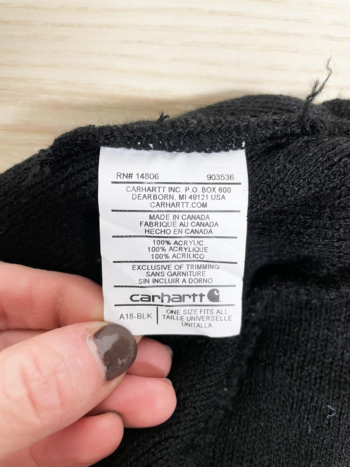 carharrt ribbed knit toque