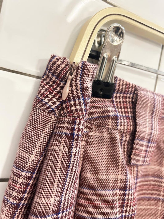 vintage 90s handmade plaid mini skirt - good market thrift store