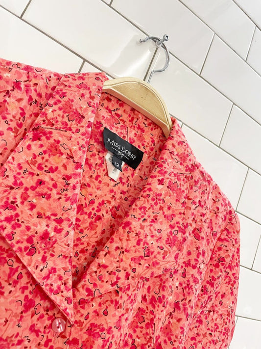 vintage 00s miss dorby micro floral shirt dress - good market thrift store