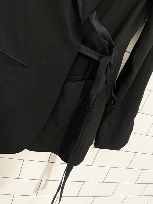 hache tie wrap crepe blazer | garmentory - good market thrift store