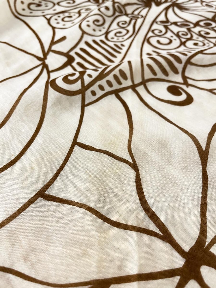 vintage kreier retro chiffon scarf | hand - rolled edge - good market thrift store