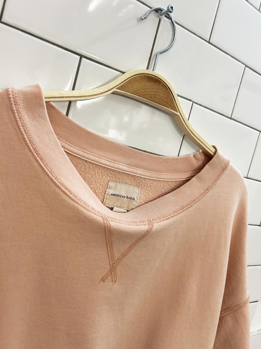 ae peach crop blank crew - good market thrift store