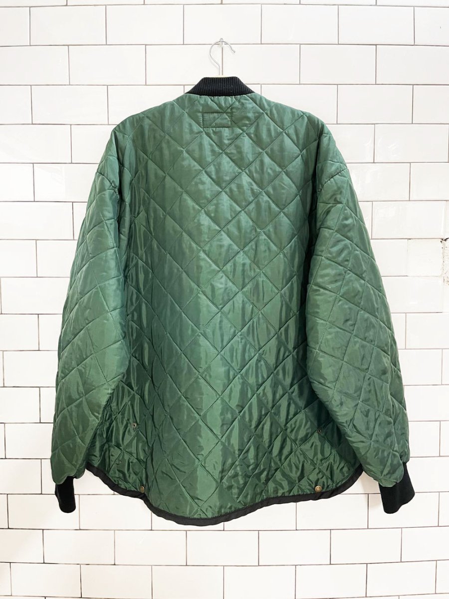 x2 vintage codet quilted boxy liner coat + pant set - good market thrift store