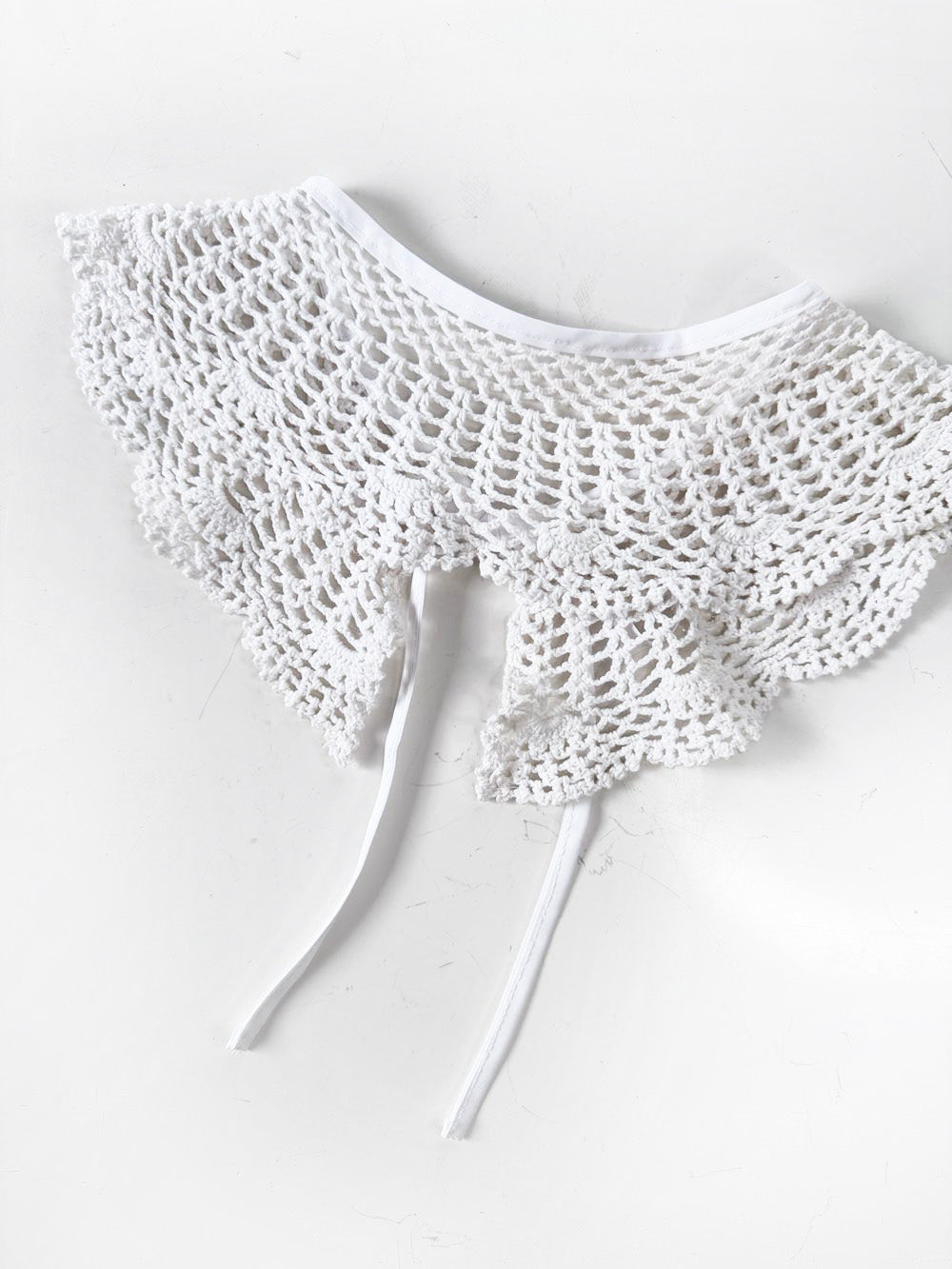vintage handmade crochet knit collar | rework