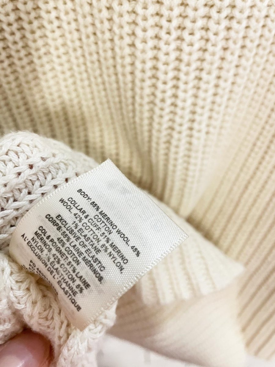 wilfred merino wool - cotton knit v - neck sweater | aritzia - good market thrift store