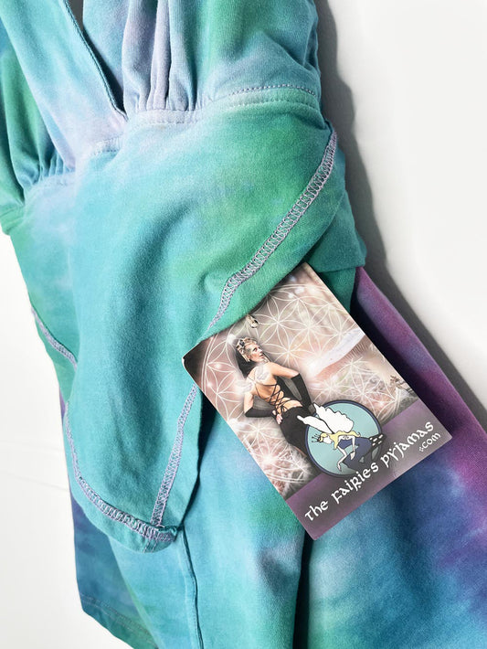 nwt the fairies pajamas tie dye layered halter top