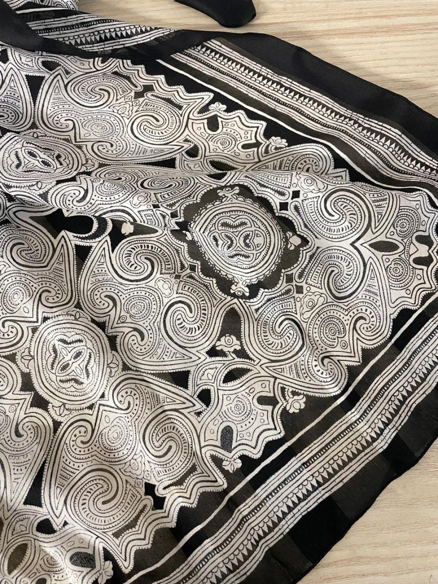 boho chiffon xl scarf - good market thrift store