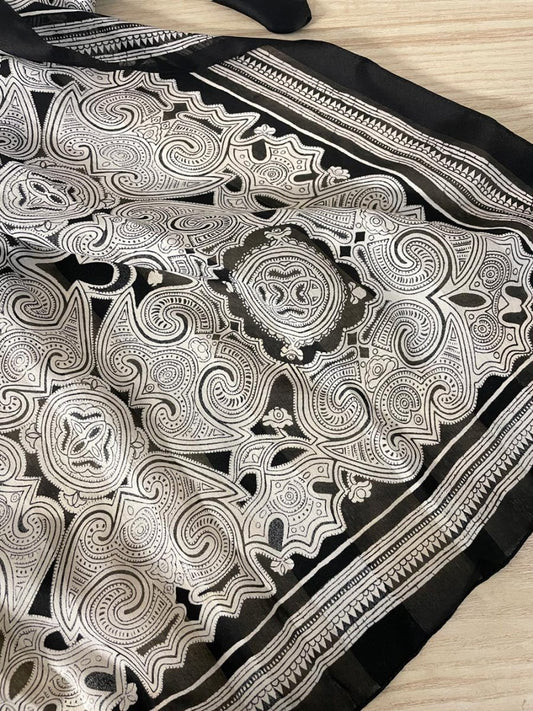 boho chiffon xl scarf - good market thrift store