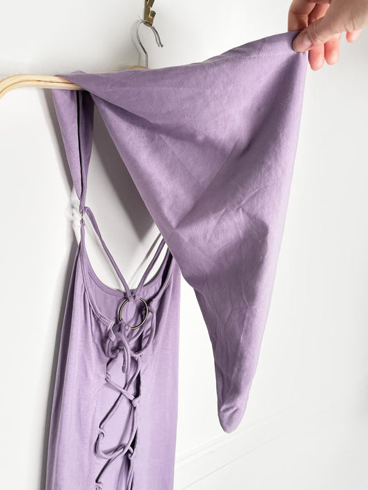 nwt the fairies pajamas lace up ring back elf hood mini dress