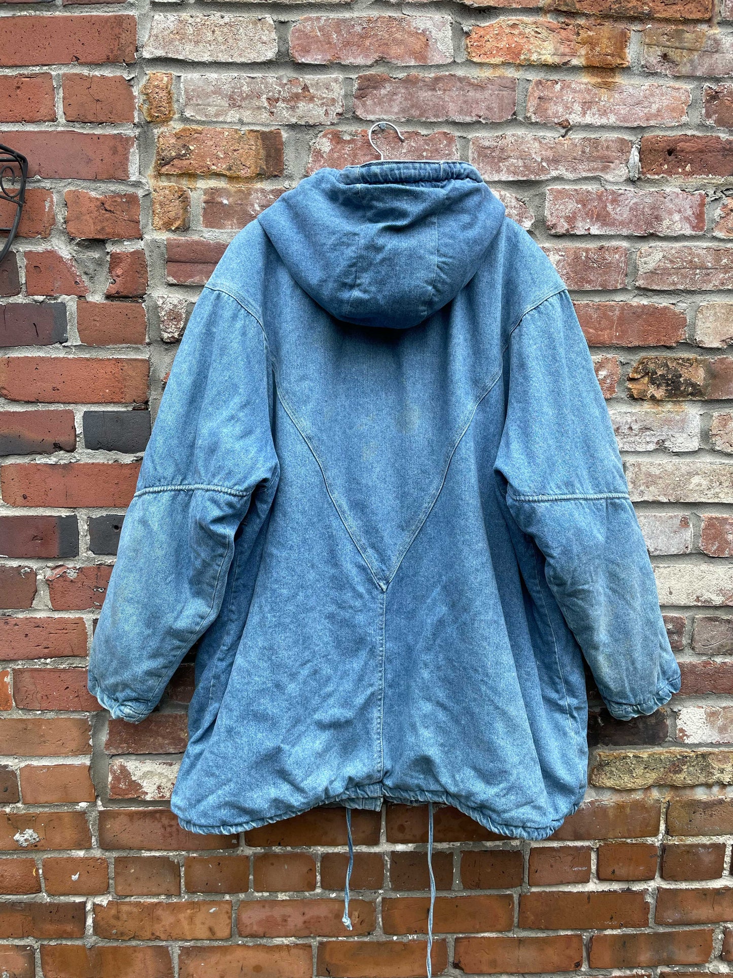 vintage 90s eureca hooded denim parka