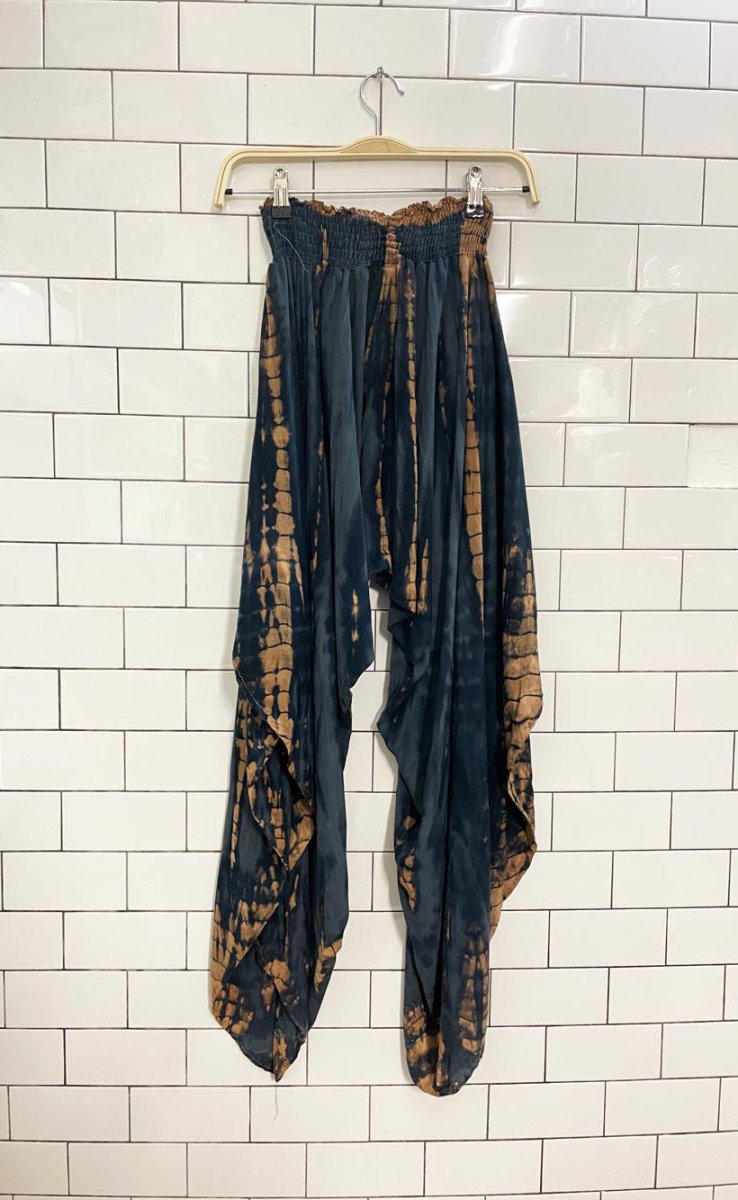 sea jewels tie dye wrap harem pants - good market thrift store