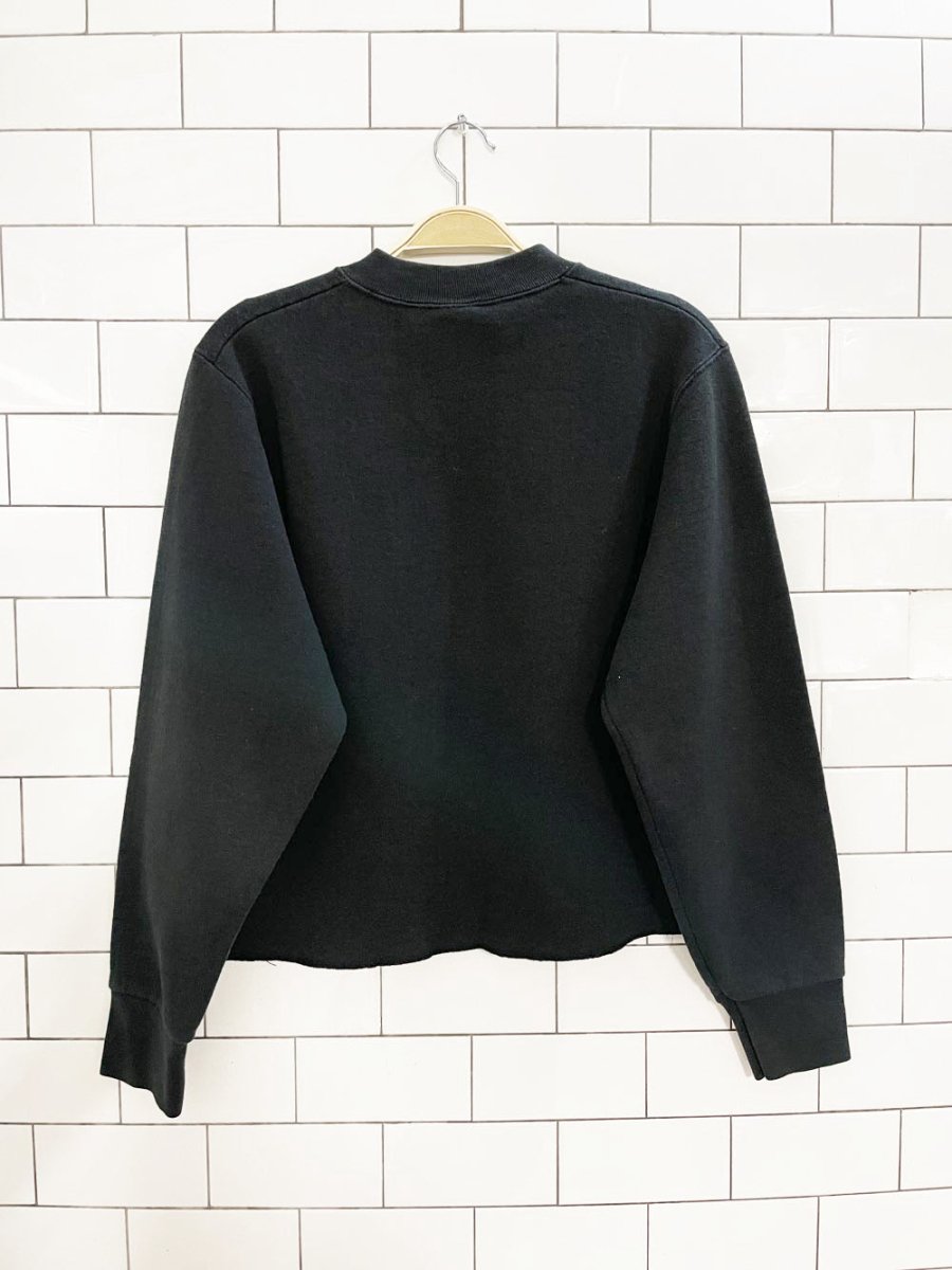 y2k year 2000 new years cropped sweatshirt - good market thrift store