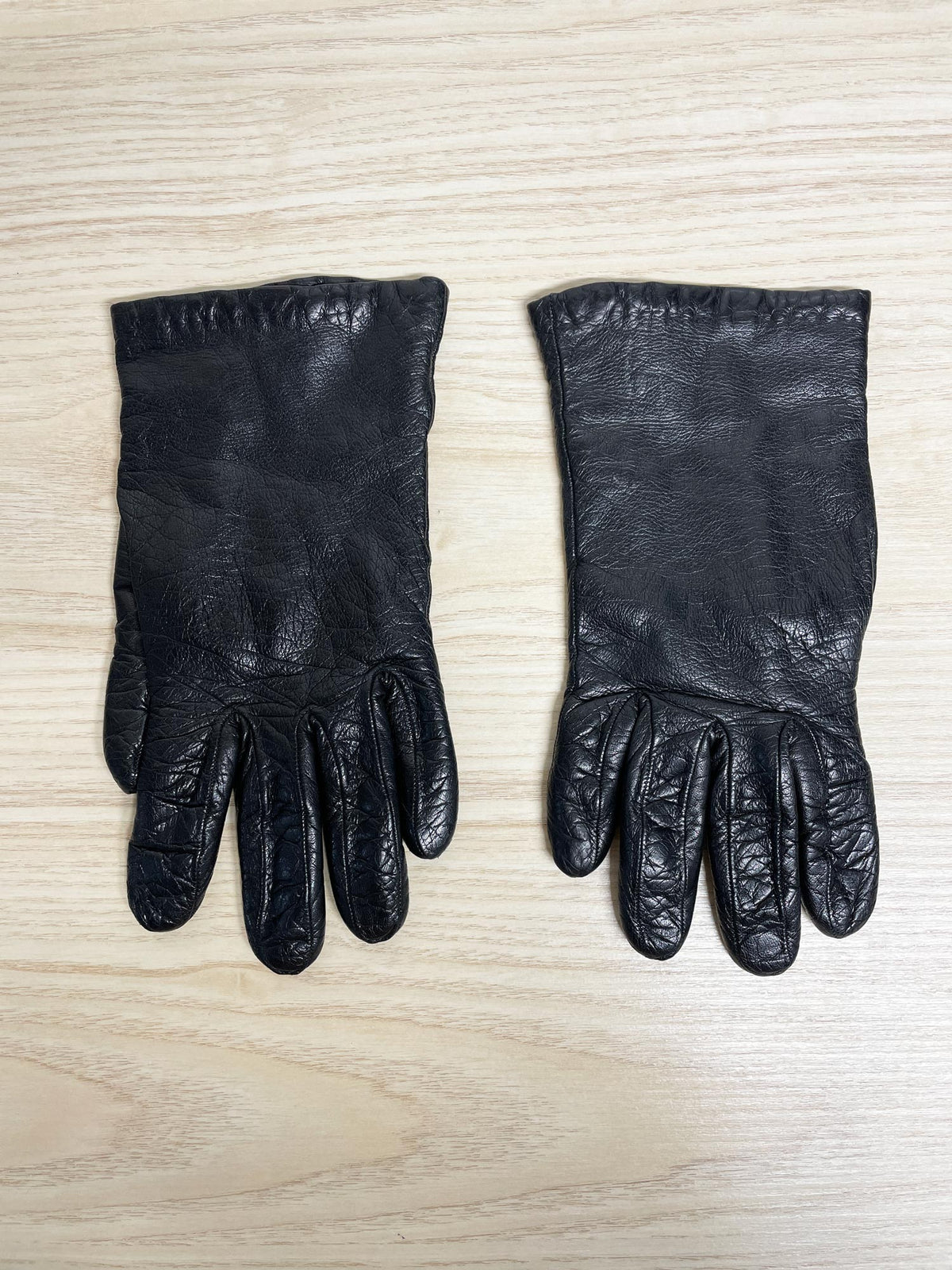 vintage butter leather driving gloves | lined