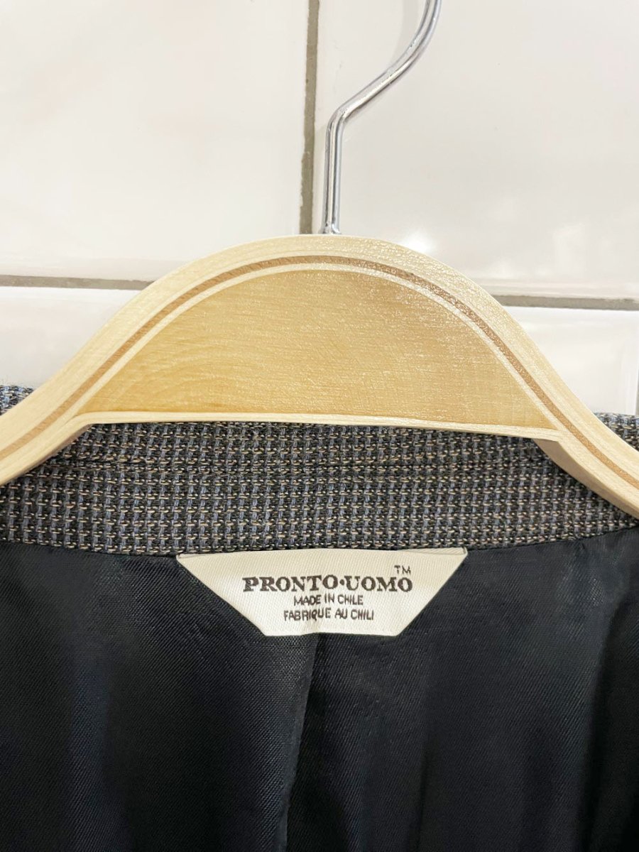 pronto uomo silk - wool menswear blazer | made in Chile - good market thrift store