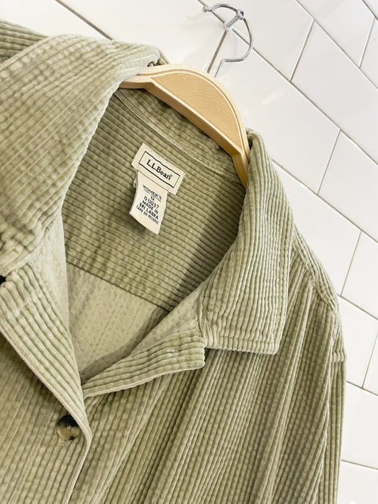vintage ll bean chunky cord shirt - good market thrift store