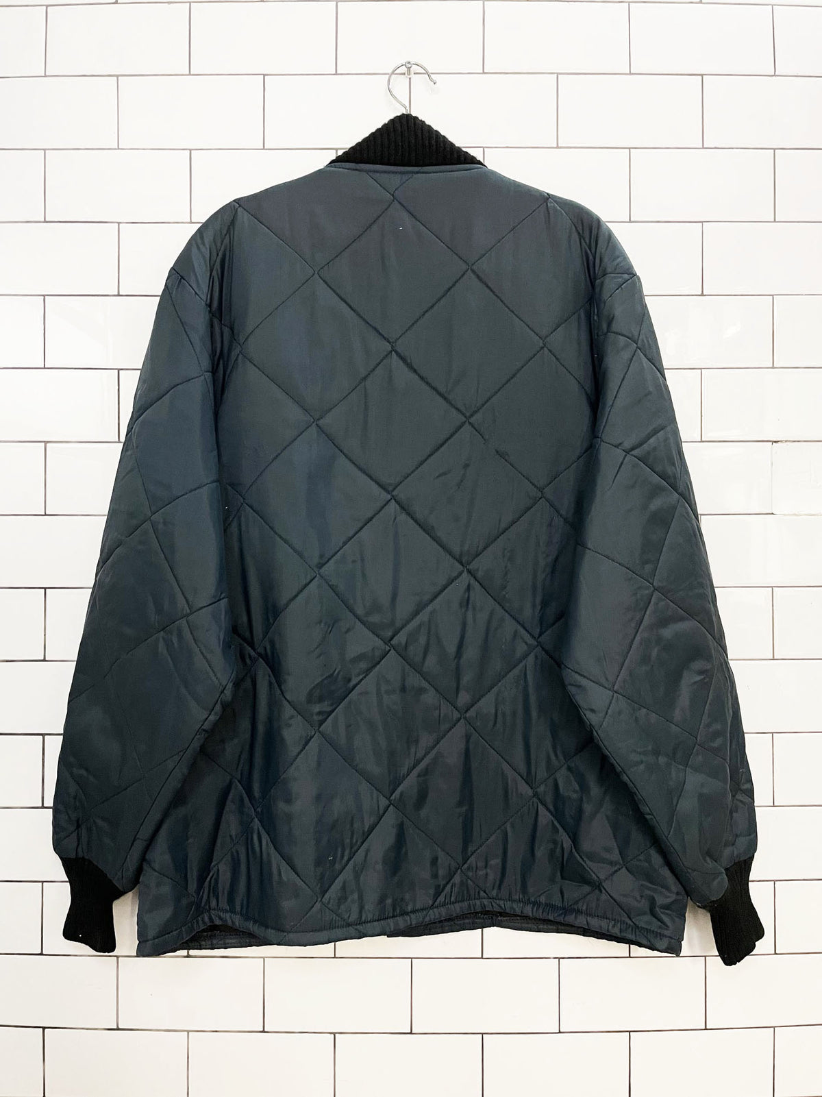 vintage walls diamond quilted liner jacket | made in USA