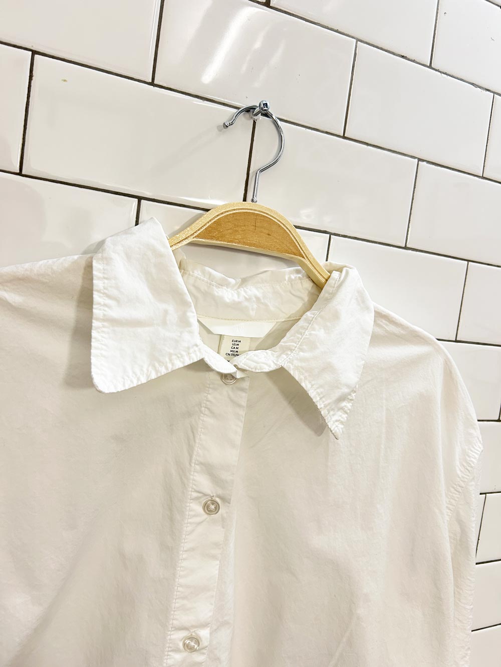 h&m oversized cotton shirt - good market thrift store