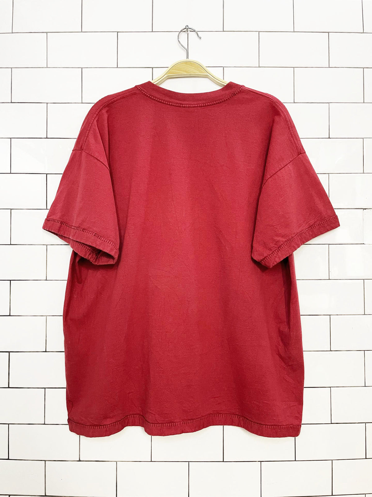 vintage patchwork turkey blanket stitch tee | gildan