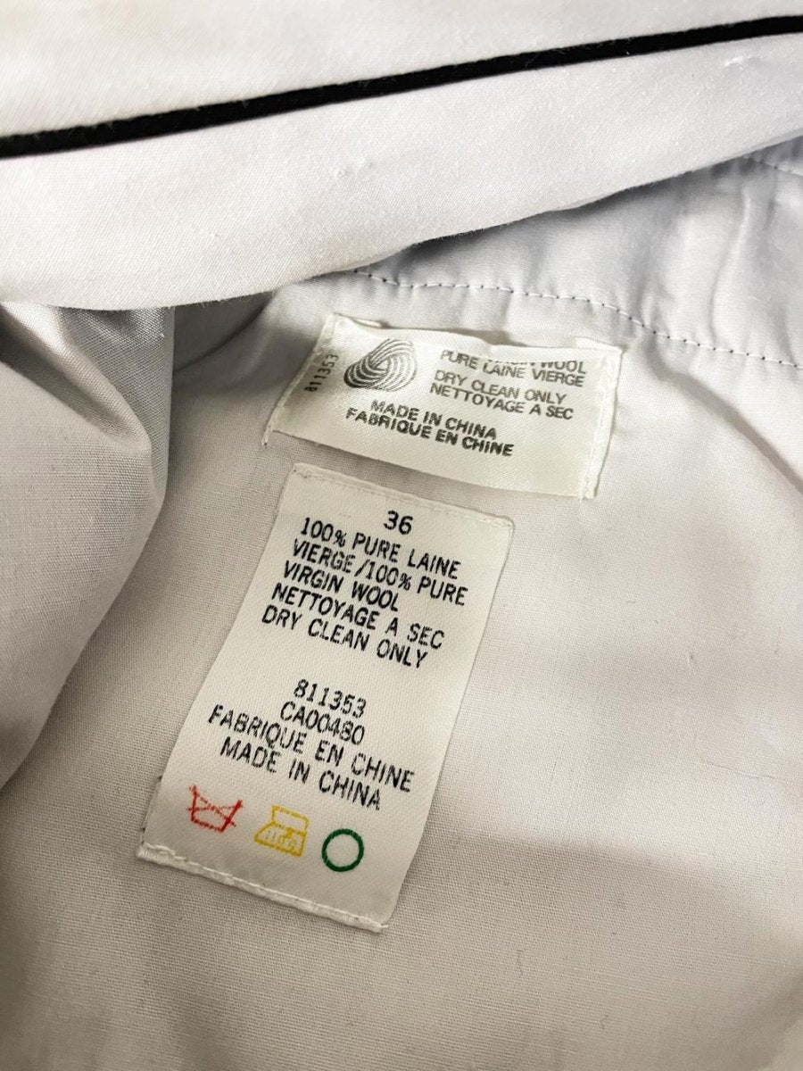 vintage ballin 100% wool pleated cuffed trouser - good market thrift store