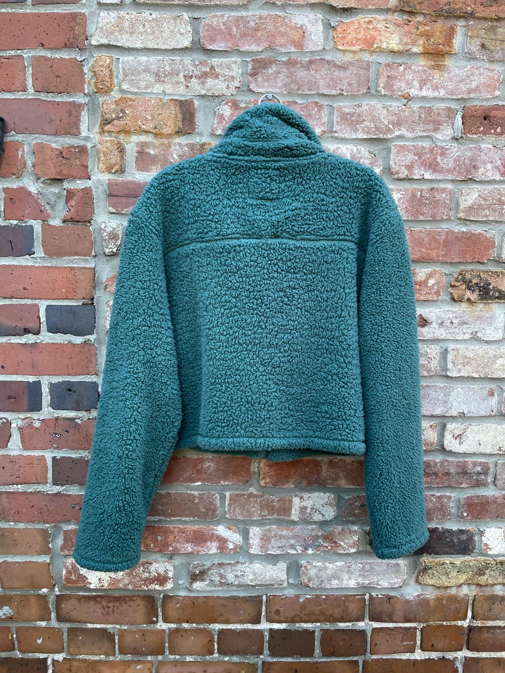 bluenotes cropped sherpa shirt jacket