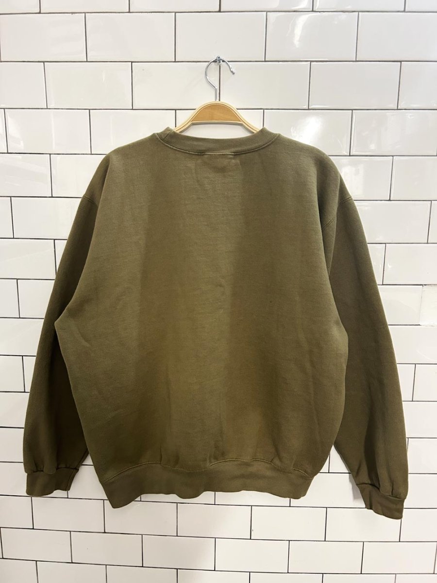 vintage 90s dusseldorf german fleece crew - good market thrift store