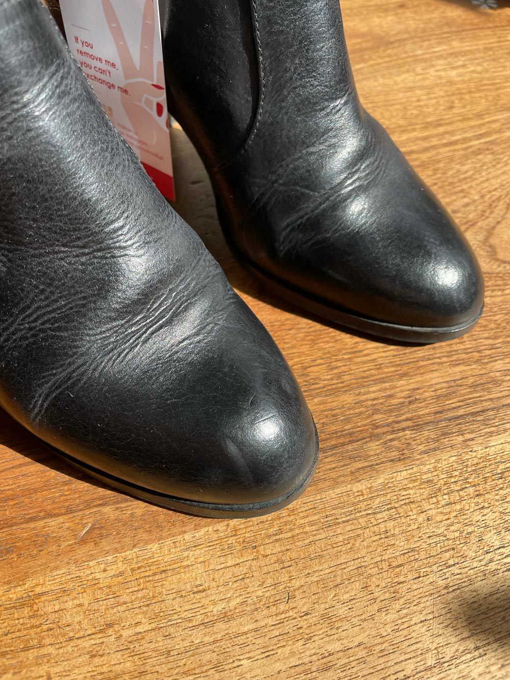 l'intervalle black leather heeled boots