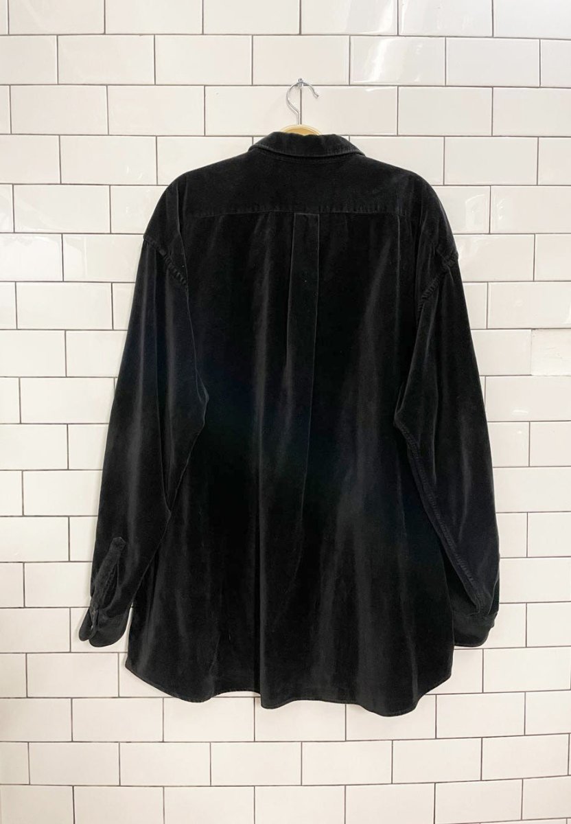 armani exchange velour shirt - good market thrift store