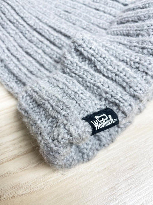 woolrich wool - blend knit toque with rabbit fur pom - good market thrift store