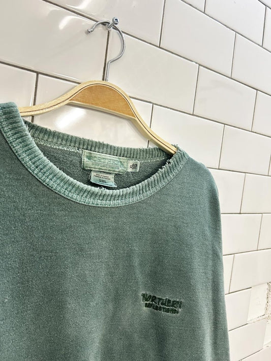 vintage 00s NR oversized cottage crew - good market thrift store